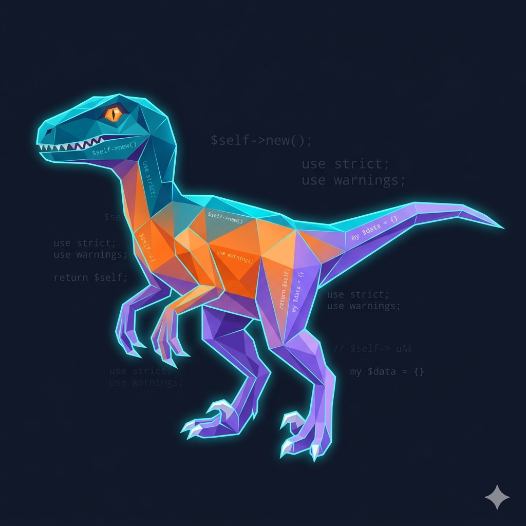 Raptor Cristalizado — Vista Lateral Esquerda
